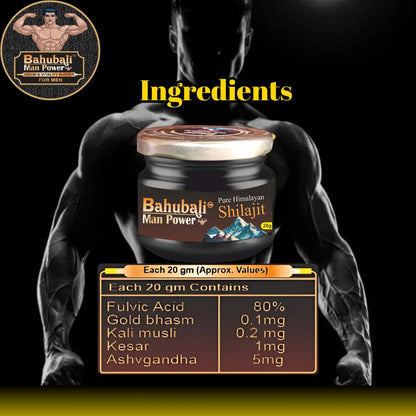 Bahubali Man Power (Pure Himalayan Shilajit) – 20gm