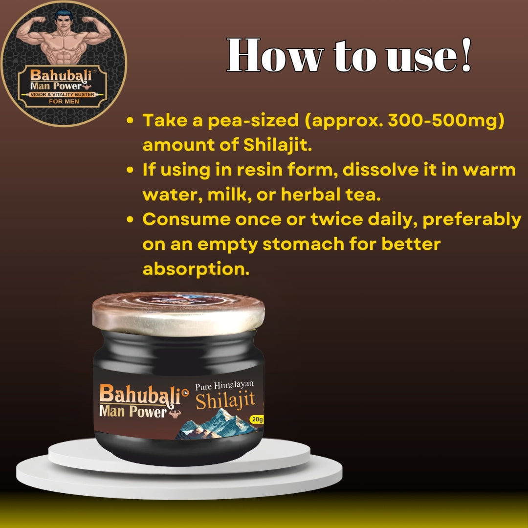 Bahubali Man Power (Pure Himalayan Shilajit) – 20gm
